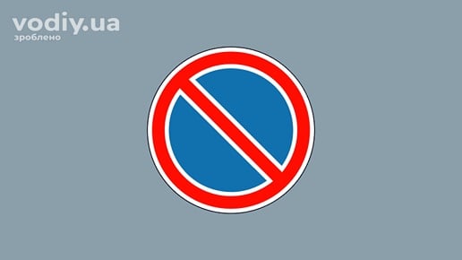 Дорожній знак 3.35 «Стоянку заборонено»