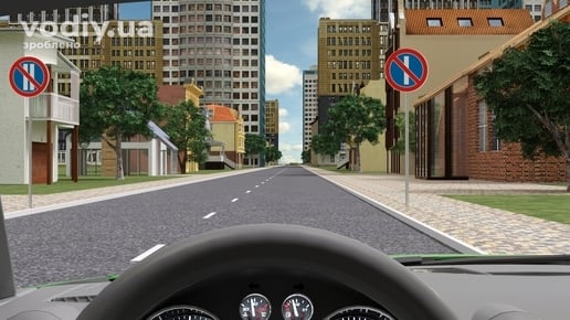 Дорожні знаки: 3.37 «Стоянку заборонено в парні числа місяця», 3.36 «Стоянку заборонено в непарні числа місяця» на дорозі в населеному пункті