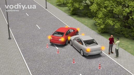 Дії водія у разі дорожньо-транспортної пригоди, переміщення транспортних засобів після ДТП