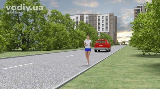 Рух пішохода по краю проїзної частини назустріч транспортним засобам