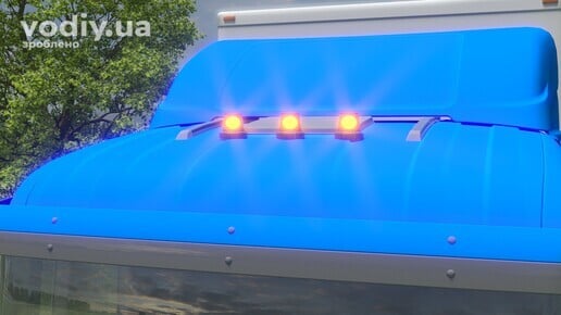 Розпізнавальний знак Автопоїзд на даху кабіни вантажного автомобіля